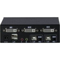 IPC KVM Switch AS-21DA DVI, Metall
