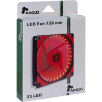 Fan Argus L-12025 RD, 120mm LED, Red
