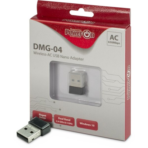 NT "PowerOn" DMG-04 Wi-Fi 5 USB Nano Adapter