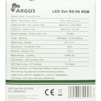 Fan Set Argus RS-06 3x 120mm RGB, RF